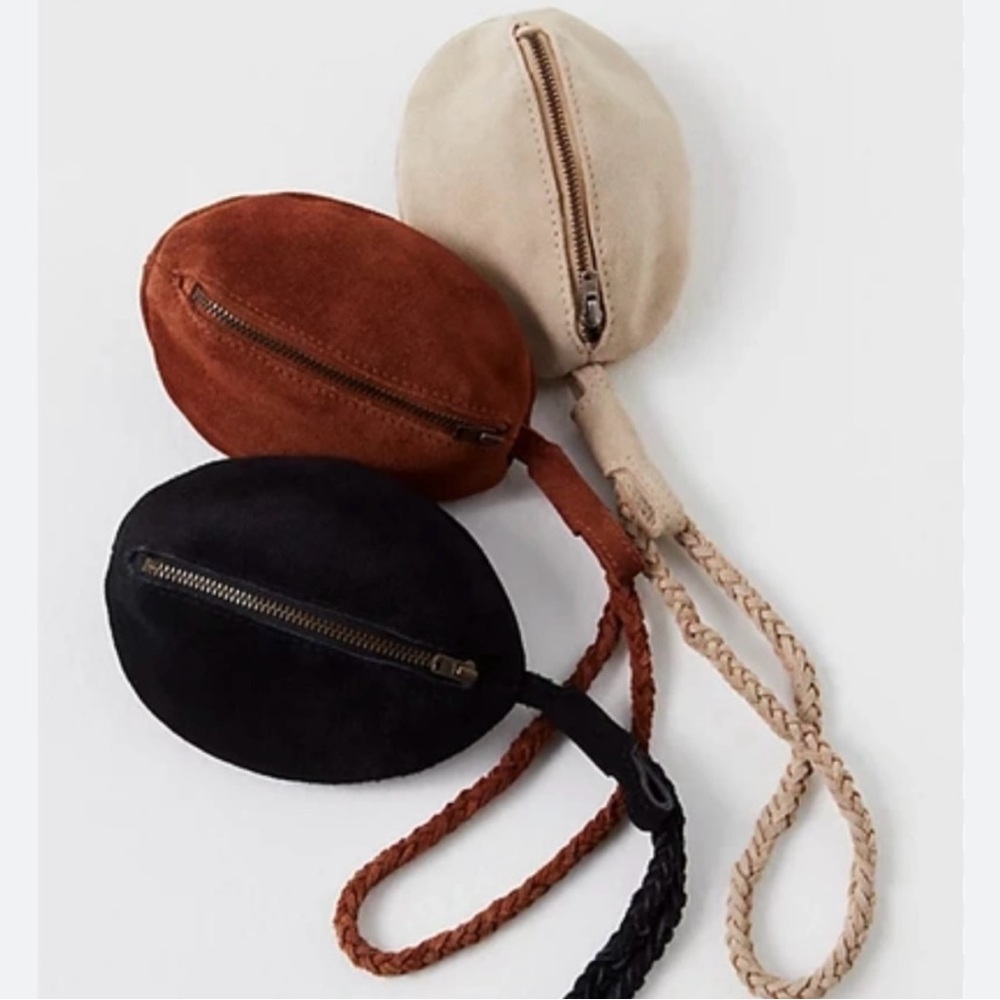 Free People BoHo Kingsley Suede Wristlet NWT